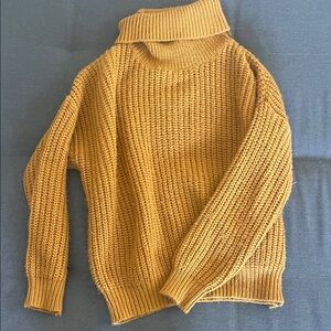 Cotton Candy LA Mustard Turtleneck knit Sweater